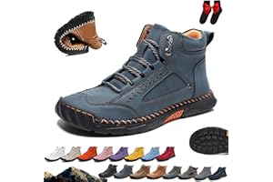 Women's All-Season Orthopedic Ankle Boots,Handmade Leather Orthopedic Comfy Shoes,Womens Non-Slip Arch Support Waterproof Hik