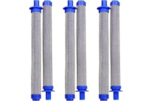Airless Spray Gun Filter for 288749, 60 Mesh 6 Pack Paint Spray Gun Filter Compatible with SG10, SG20, SG2, SG3 & SG PRO, LAIBOREC Aftermarket Replacement Paint Filter