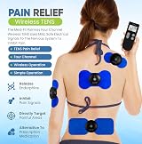 Med-Fit 4 Channel Wireless TENS EMS Machine for Pain Relief & Relaxation view 3