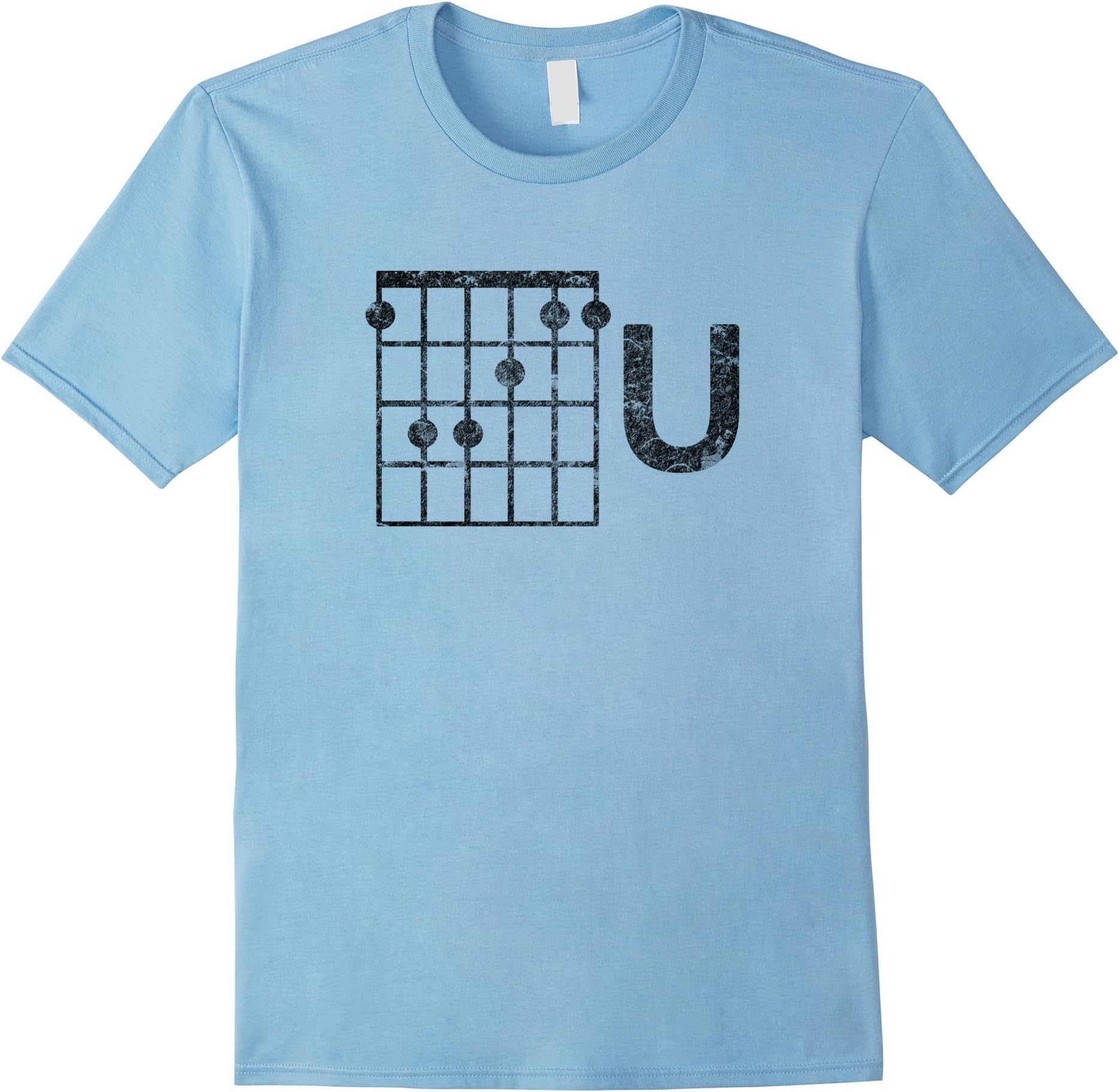 Men's F U Chord Shirt - Guitar Sarcastic Offensive T-Shirts Medium Baby Blue