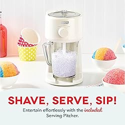 Dash Deluxe Shaved Ice & Slushy Maker with Serving