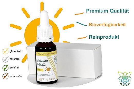 VITARAGNA Vitamin-D und Vitamin-K Forte D3K2 Tropfen flüssig