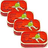 Pinhais Canned Sardines in Tomato Sauce, 4.4 oz (Pack of 4)