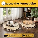 Conlun Oval Cat Scratching Board 2 in 1 Scratch Sofa Bed Natural Cardboard view 7