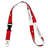 Country of Tonga Flag Lanyard for Keys Keychain