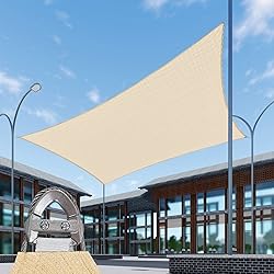 SunnyRoyal 21'x46' Sun Shade Sail Super A Ring Wire