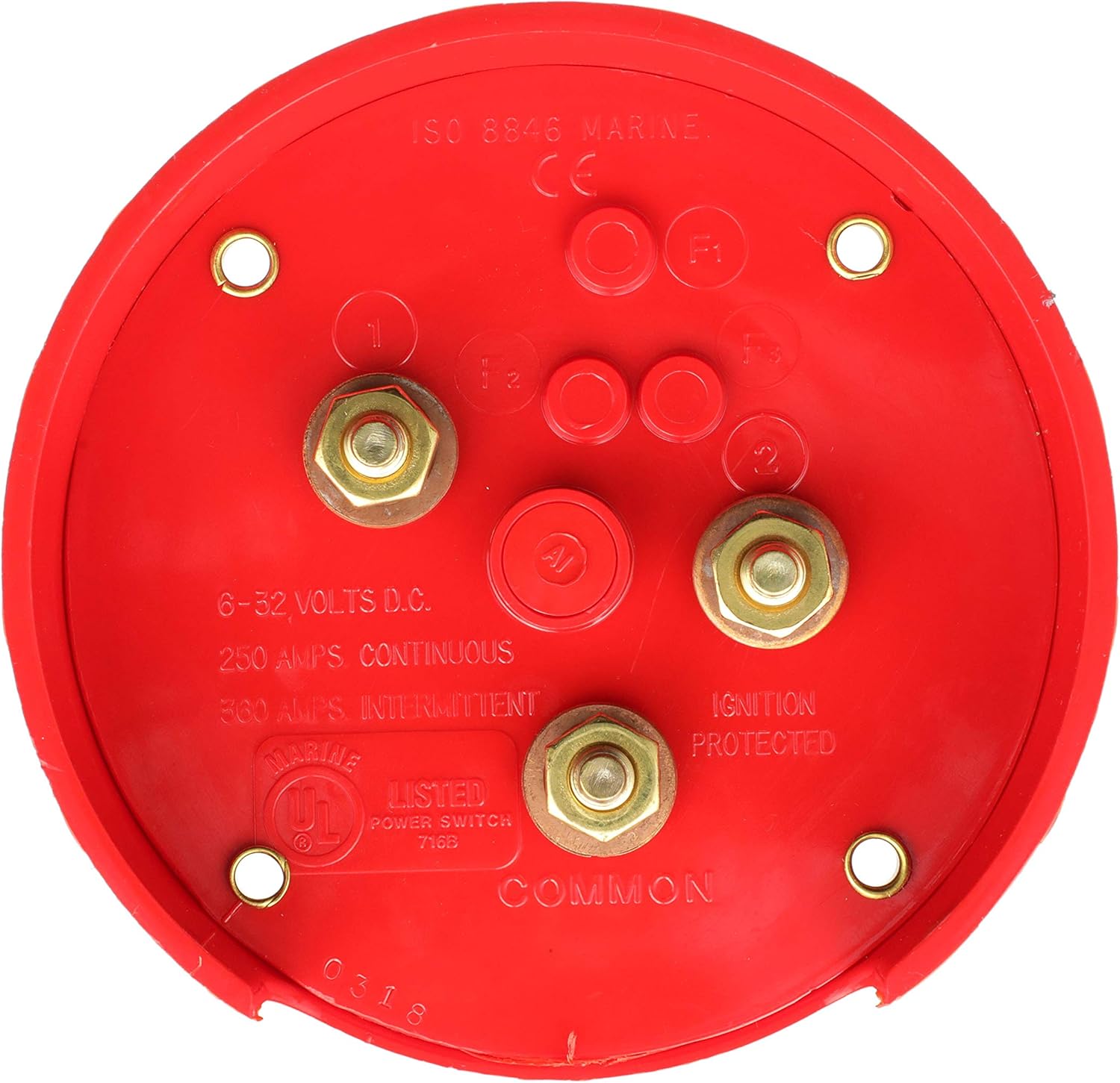 Seachoice 11501 Battery Selector Switch, Red, One size : Boating Battery Switches : Sports & Outdoors