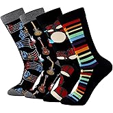 xiaomaizi Men's Funny And Cool Novelty Patterned Crew Dress Scoks for Men Cozy Pack Size 9-12