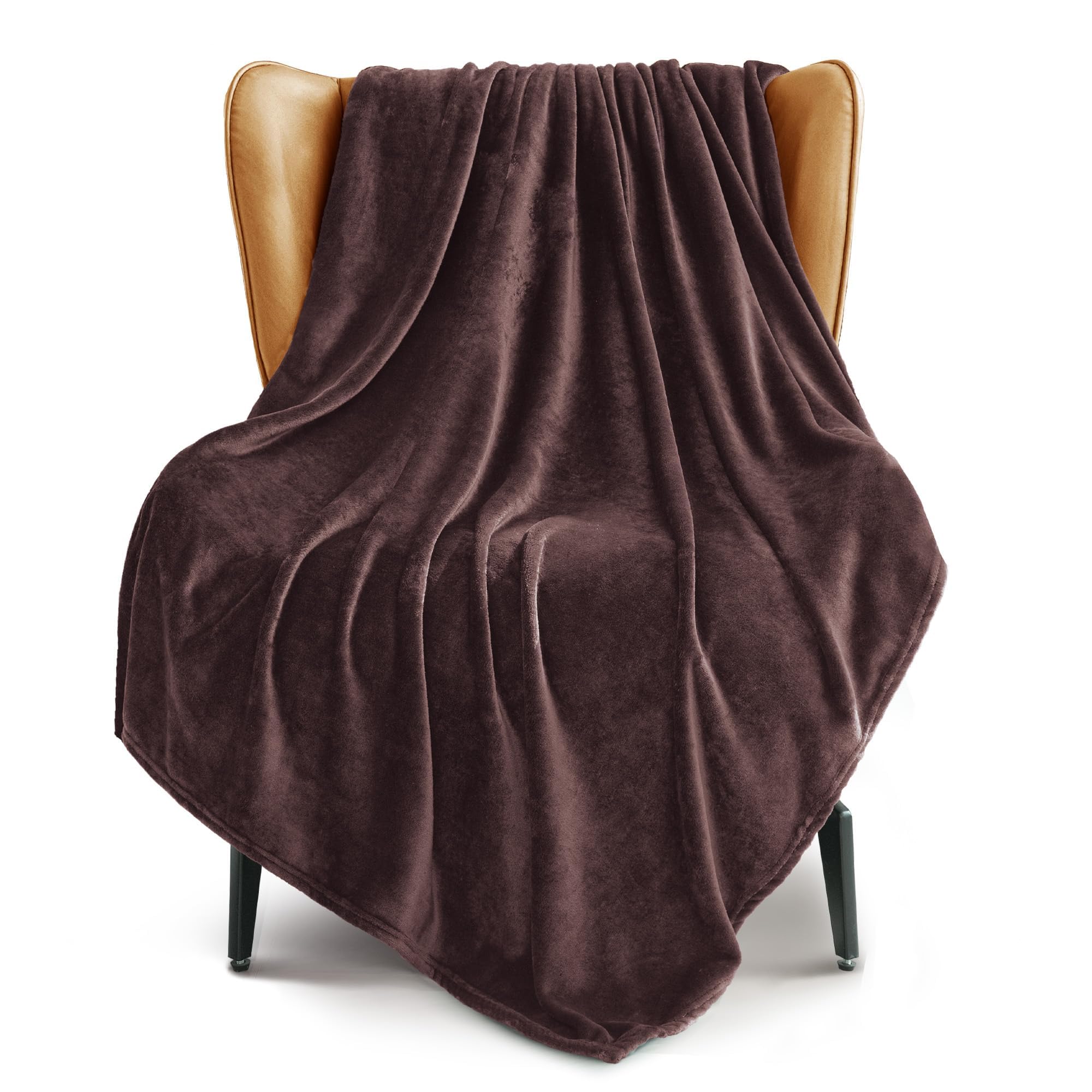 Exclusivo Mezcla Extra Large Fleece Throw Blanket for Couch, Sofa, 300GSM Super Soft and Warm Blankets, Coffee Throw All Season Use, Cozy, Plush, Lightweight, 127x178 CM — image 1