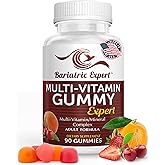 Bariatric Expert Multivitamin Gummies – Fast-Melting Dietary Supplement for Adults Post-Gastric Sleeve and Bypass, Nutritionist Recommended, 90 Count