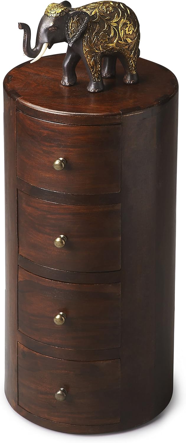 BUTLER LIAM SOLID WOOD PEDESTAL TABLE: Kitchen & Dining