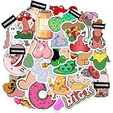 30Pcs Funny Adult Humor Vinyl Sticker Pack – Waterproof Mature Cartoon Decals for Laptop, Water Bottle, Car, Journal, Skateboard – Hilarious Gag Gift for Grown Ups