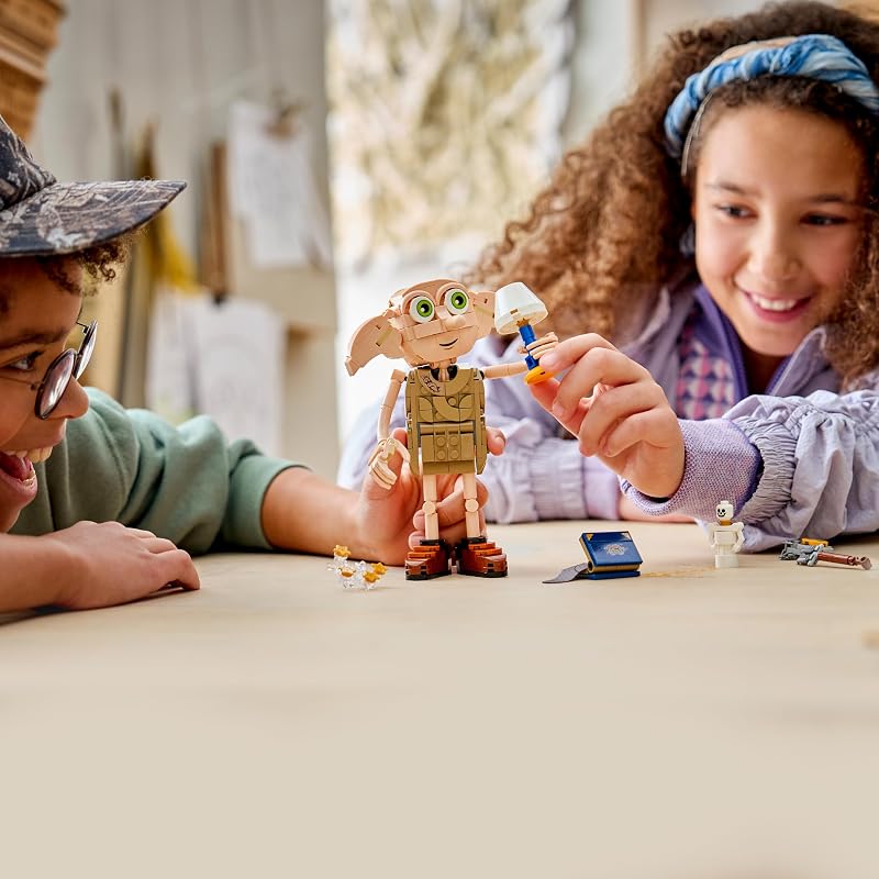 Harry Potter Dobby, der Freie Elf Spielzeug - Modellbau umbaubar in eine Kreacher Figur - DIY Kinderzimmer Deko - Geschenk für Mädchen, Jungen und Fans ab 8 Jahren - 76469