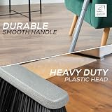 TDBS Soft Indoor Broom Grey 120cm with Multi Section Handle and Flagged Bristles view 5