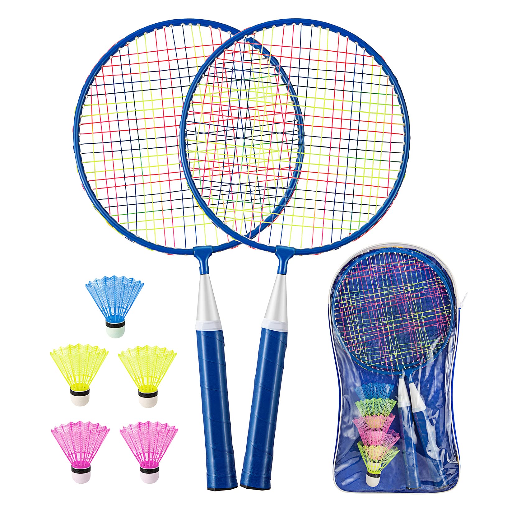 cotaour1 Pairs Badminton Racket for Children Badminton Set for kids Nylon Alloy Lightweight Racket for Child, Beginner Players, Indoor & Outdoor Sport