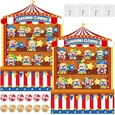 2 Pcs Dart Board with 12 Sticky Balls Theme Party Decorations Felt Cloth Toss Game for Family Games Birthday Party Outdoor Indoor Supplies(16.5 x 23.6 inches)