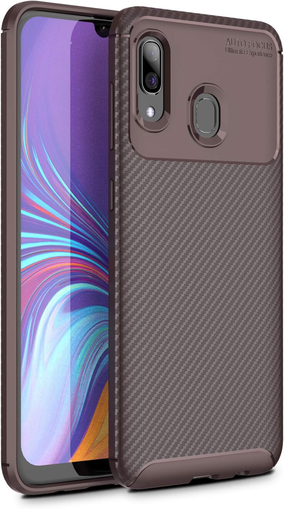 Galaxy A30 Case,Galaxy A20 Case,Turphevm Slim Lightweight Soft TPU Case Flexible Scratch Resistant Shock Resistant Anti-Fingerprint Protective Cover for Samsung Galaxy A20/A30 2019 6.4" (Brown)