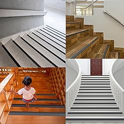 Taaizau Stair Anti Slip Nosing, Self-Adhesive Vinyl
