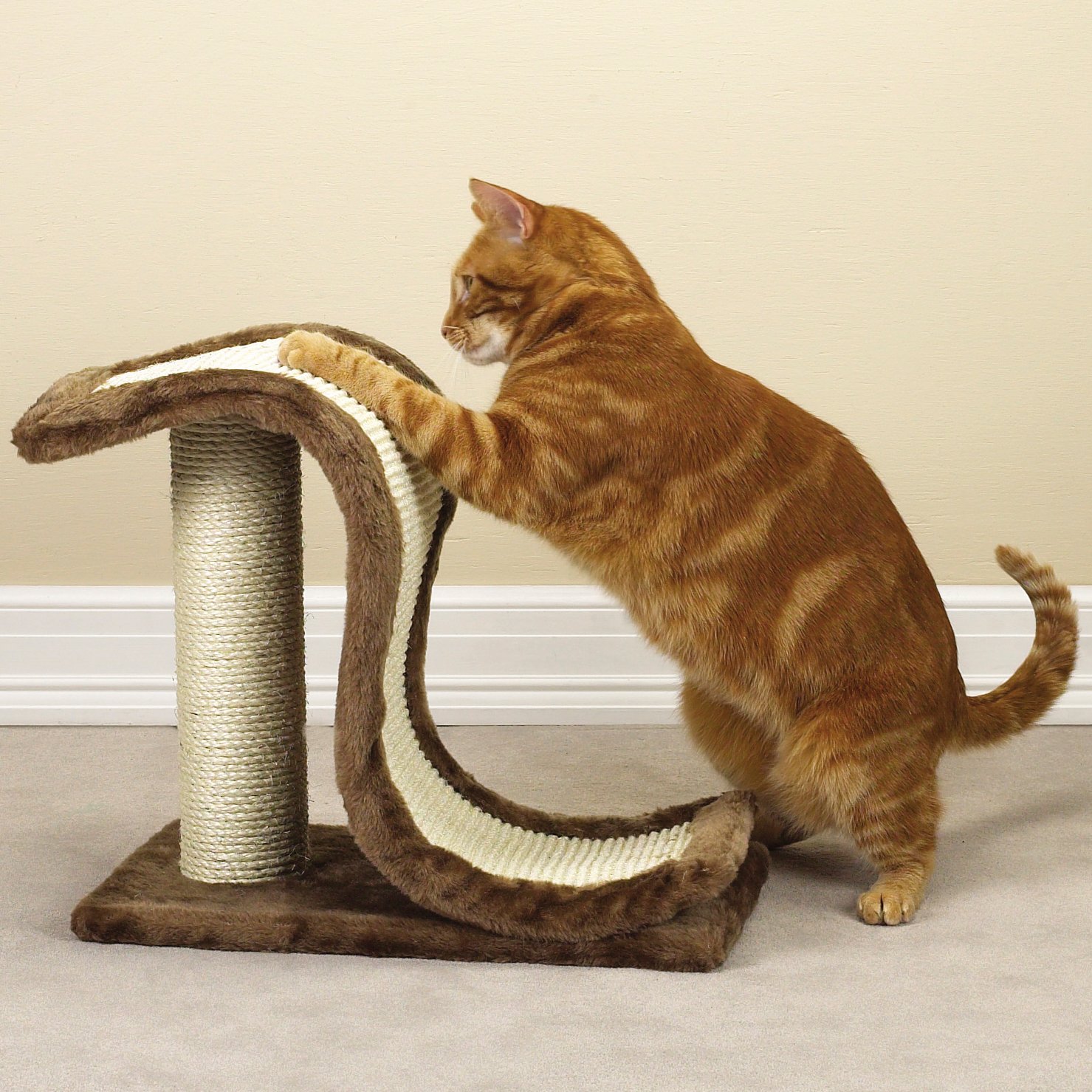 Meow Town Scratch N' Slide TwoinOne Cat Scratching Posts for Cats and