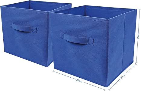Top Home Solutions - Conjunto de 2 cajas de almacenamiento en forma de