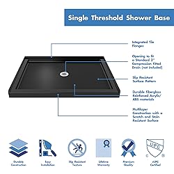 DreamLine SlimLine Single Threshold Shower Base in