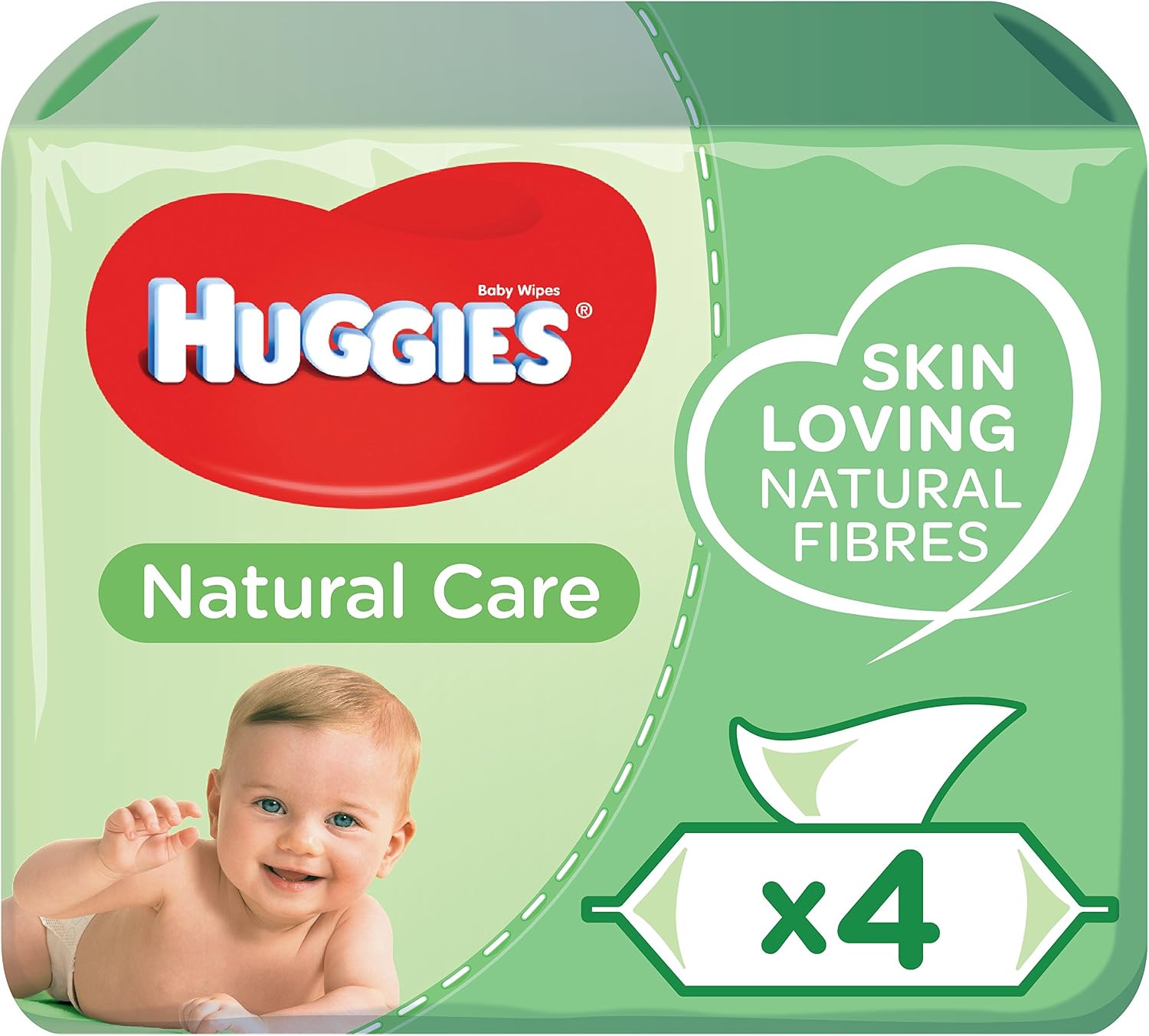 Huggies Natural Care Baby Wipes - 4 Packs (224 Wipes Total), 224 Count (Pack of 1)