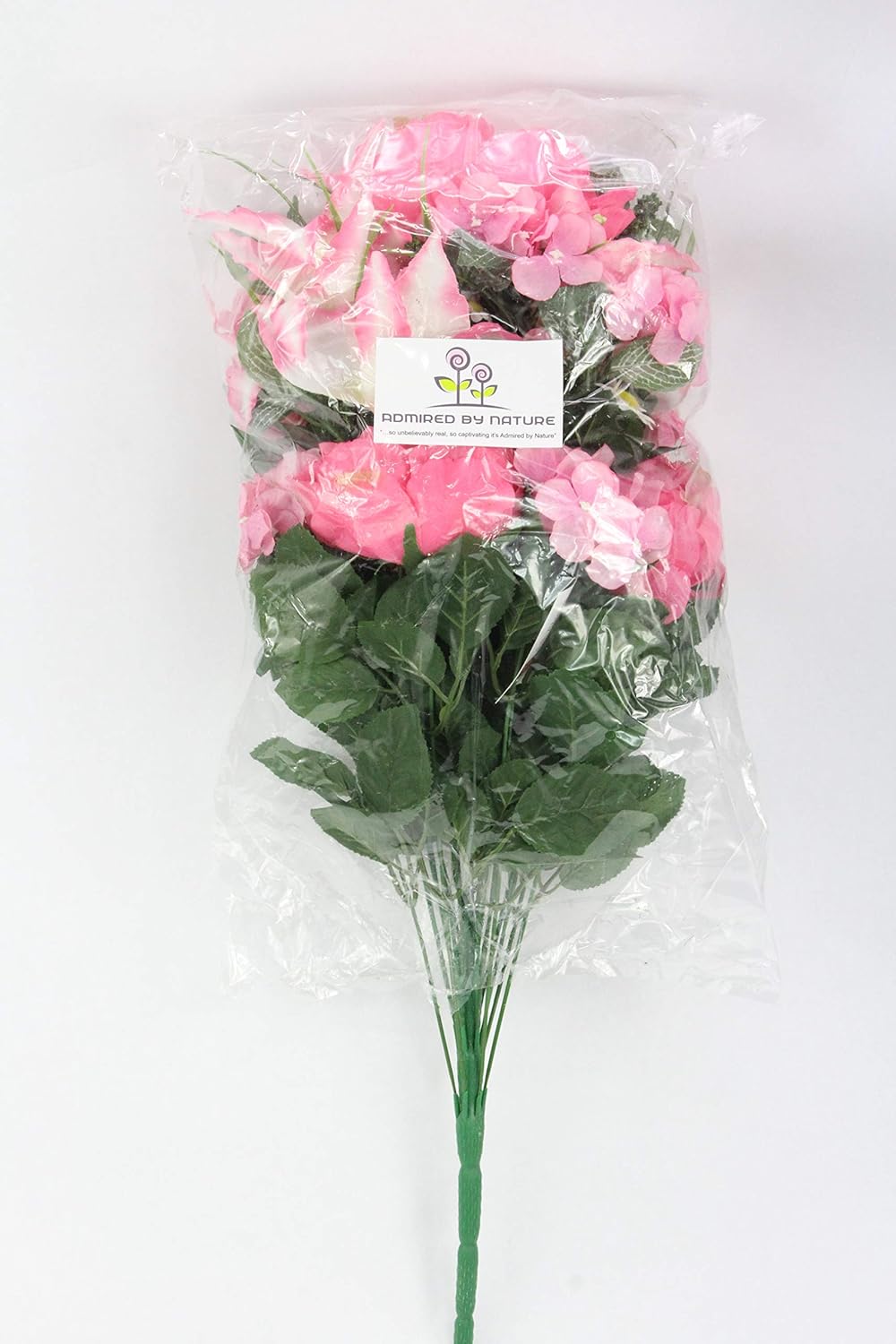 Admired By Nature Artificial Tiger Lily Peony Hydrangea Foliage Mixed Flowers Bush 24 Stems For Memorial Day Cemetery Floral Or Home Restaurant Office Decor Yellow Amazon Ca Home Kitchen