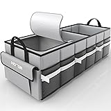 HOTOR Collapsible Car Trunk Organizer with Built-In