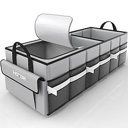 HOTOR Collapsible Car Trunk Organizer with Built-In