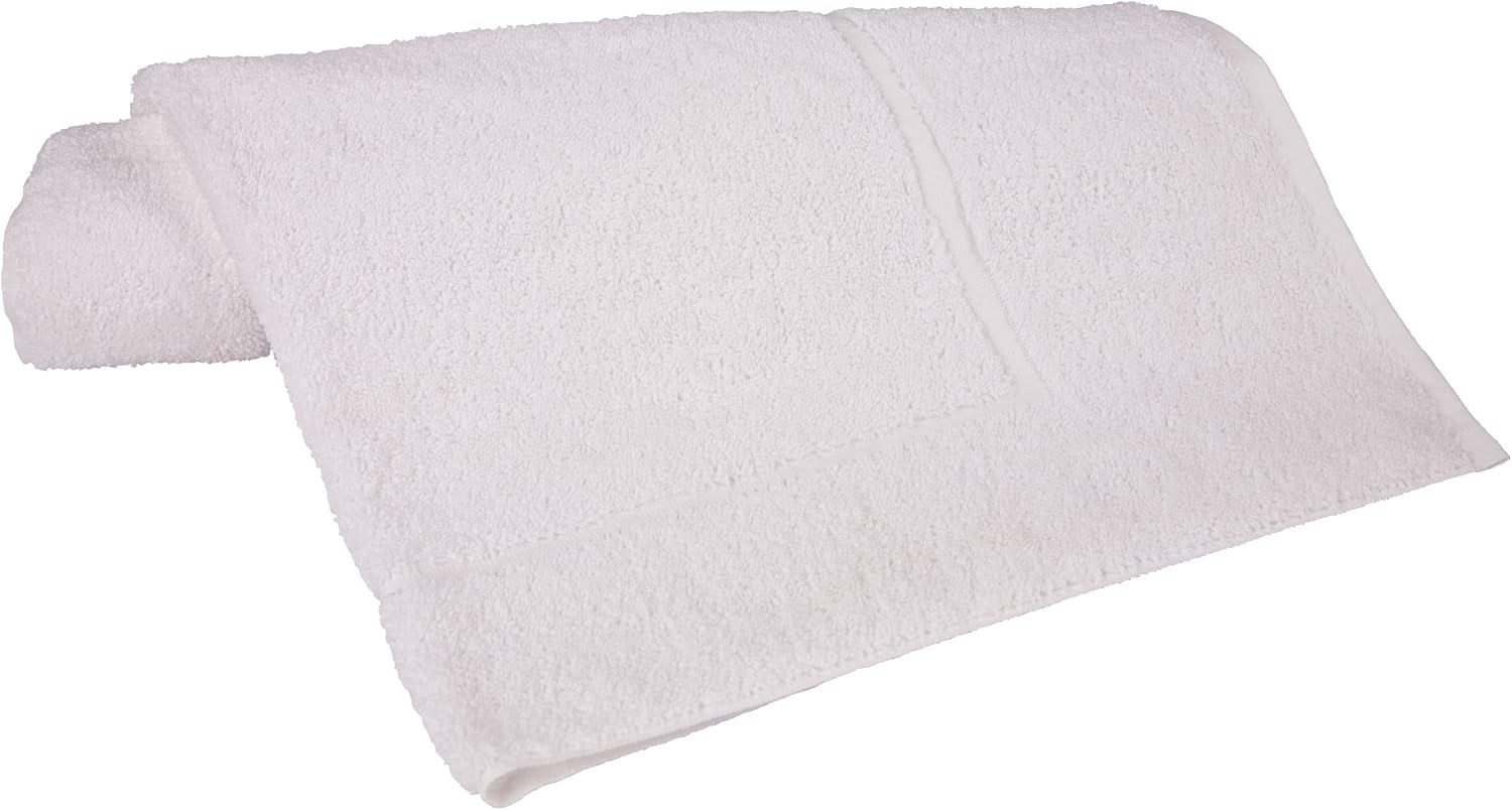 Riegel Royal 100-Percent Cotton Bath Mat, 20 by 34-Inch, White, 6-Pack