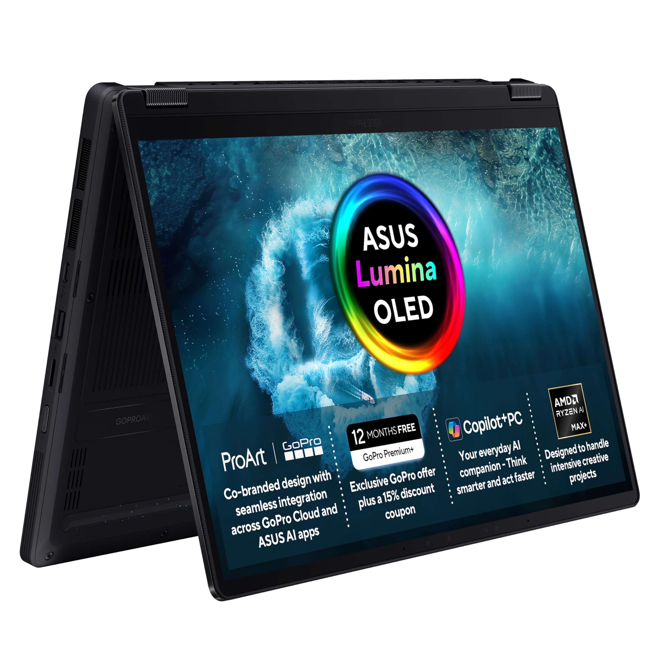 ASUS ProArt GoPro Edition PX13 HN7306EAC CoPilot+ PC Laptop | 13.3" 3K (2880x1800) OLED Screen | AMD Ryzen AI Max+ 395 | 128GB RAM | 2TB PCIe SSD | Windows 11