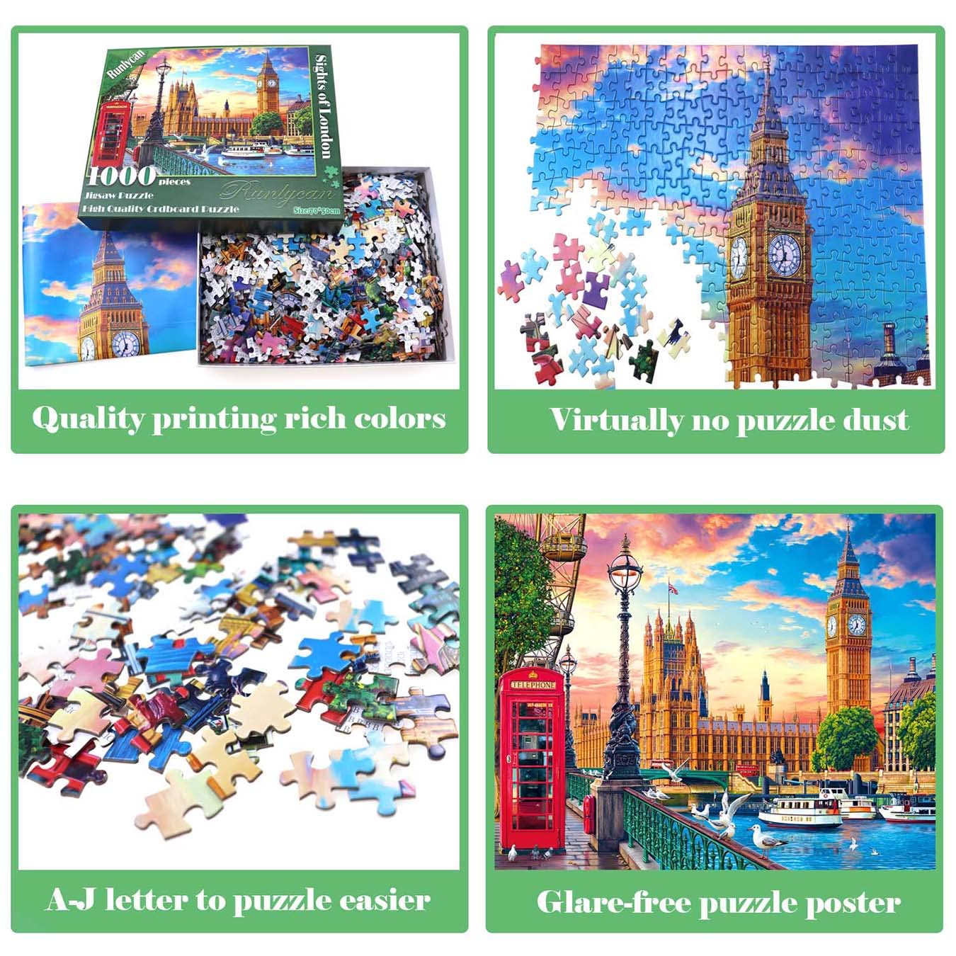 Jigsaw Puzzles 1000 Pieces - 1000 Piece Puzzles for Adults 1000 Pieces Puzzle Game Decompression Toys Family Landscape Decoration Puzzle