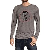 NHL Mens Performance Rash Guard Base Layer Long Sleeve Shirt