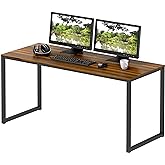 SHW Mission 48-Inch Home Office Computer Desk, Walnut