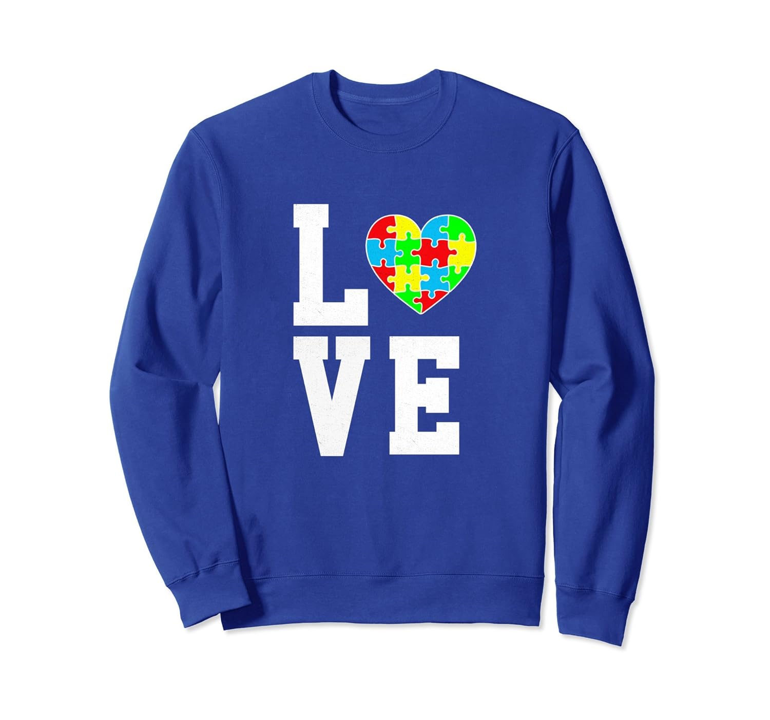 Autism Awareness Sweatshirt Family Support Love Autism Heart-anz