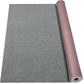 Grefinity Marine Carpet, 5 FT x 10 FT Smoke Gray Indoor Outdoor Carpet | 0.2" Thick Boat Rug with Water-Proof TPE Backing for Home, Patio, Porch, Deck
