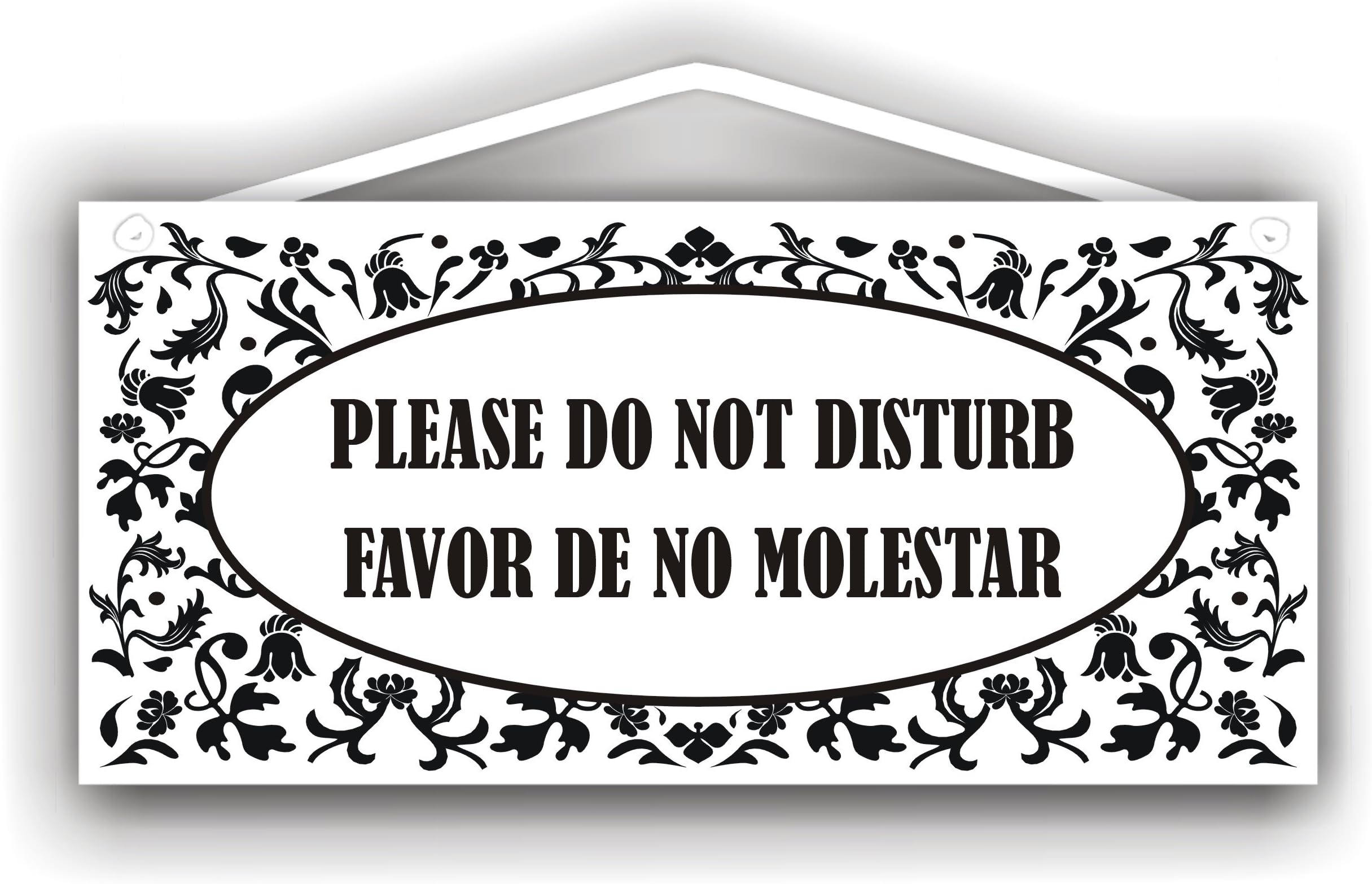 Please do not disturb - Favor de no molestar - bilingual PVC Plaque sign