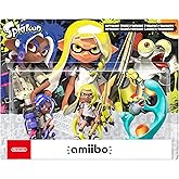 Amiibo Octaling (Bleu) + Inkling (Jaune) + Salmioche