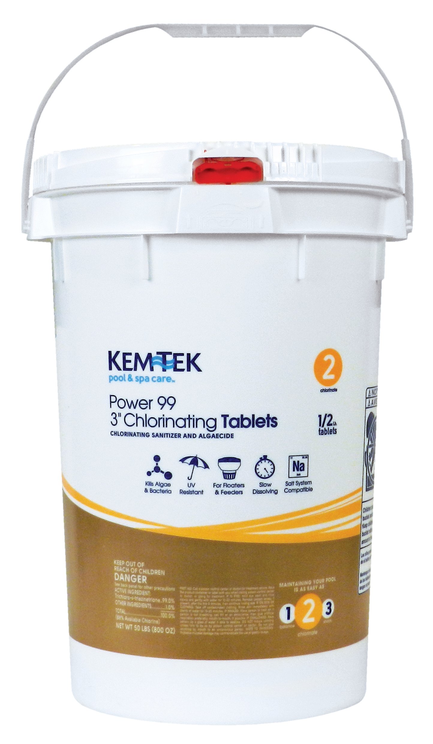 Power 99 3-Inch Chlorinating Tablets in 2 Bags