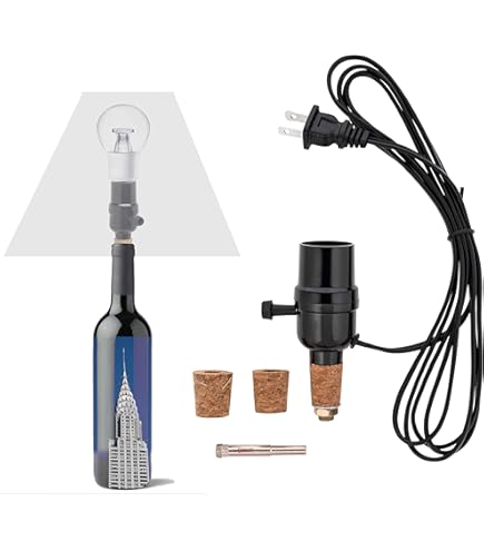 Creative Hobbies Lamp Kit for Liquor Bottles, Wine Bottles