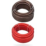 InstallGear 8 Gauge 25ft Black and 25ft Red Power/Ground Wire True Spec and Soft Touch Cable