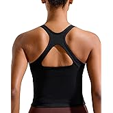 RUNNING GIRL Sports Bras for Women High Impact, Molded Cup Compression Running Tops with Removable Pads, Best for A-D Cup