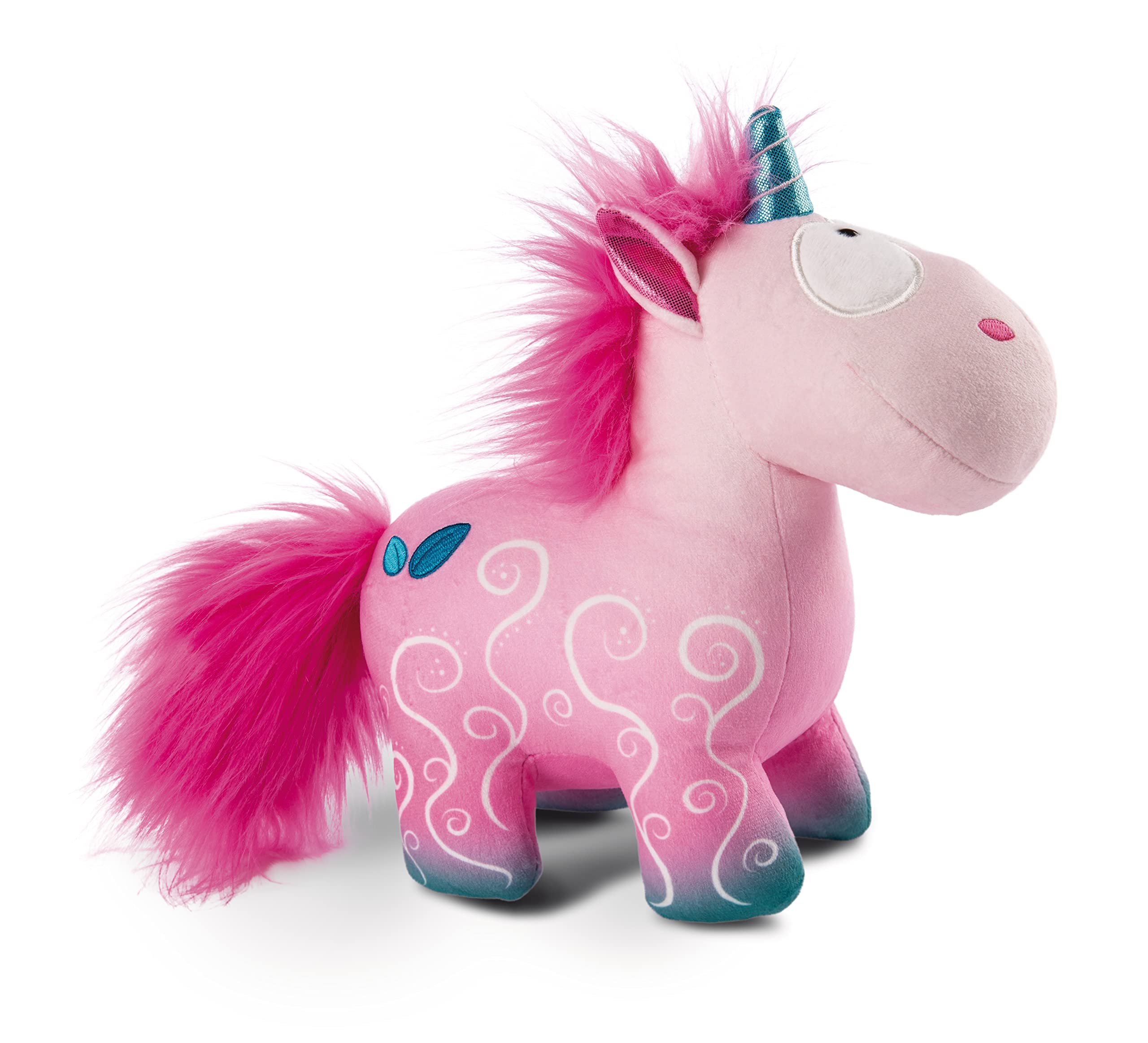 NICI Kuscheltier Einhorn Midnight Floral 22 cm – Stofftier aus weichem Plüsch zum Kuscheln und Spielen, Plüschtier für Kinder & Erwachsene, 49106, tolle Geschenkidee, pink 3