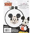 Dimensions Disney Mickey Mouse Counted Cross Stitch Kit for Beginners, 11 Count White Aida, 3''D