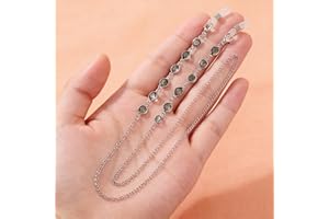 Rhinestone Eyeglass Chains Women Crystal Beaded Sunglasses Strap Holder Bling Reading Glasses Cord Grey