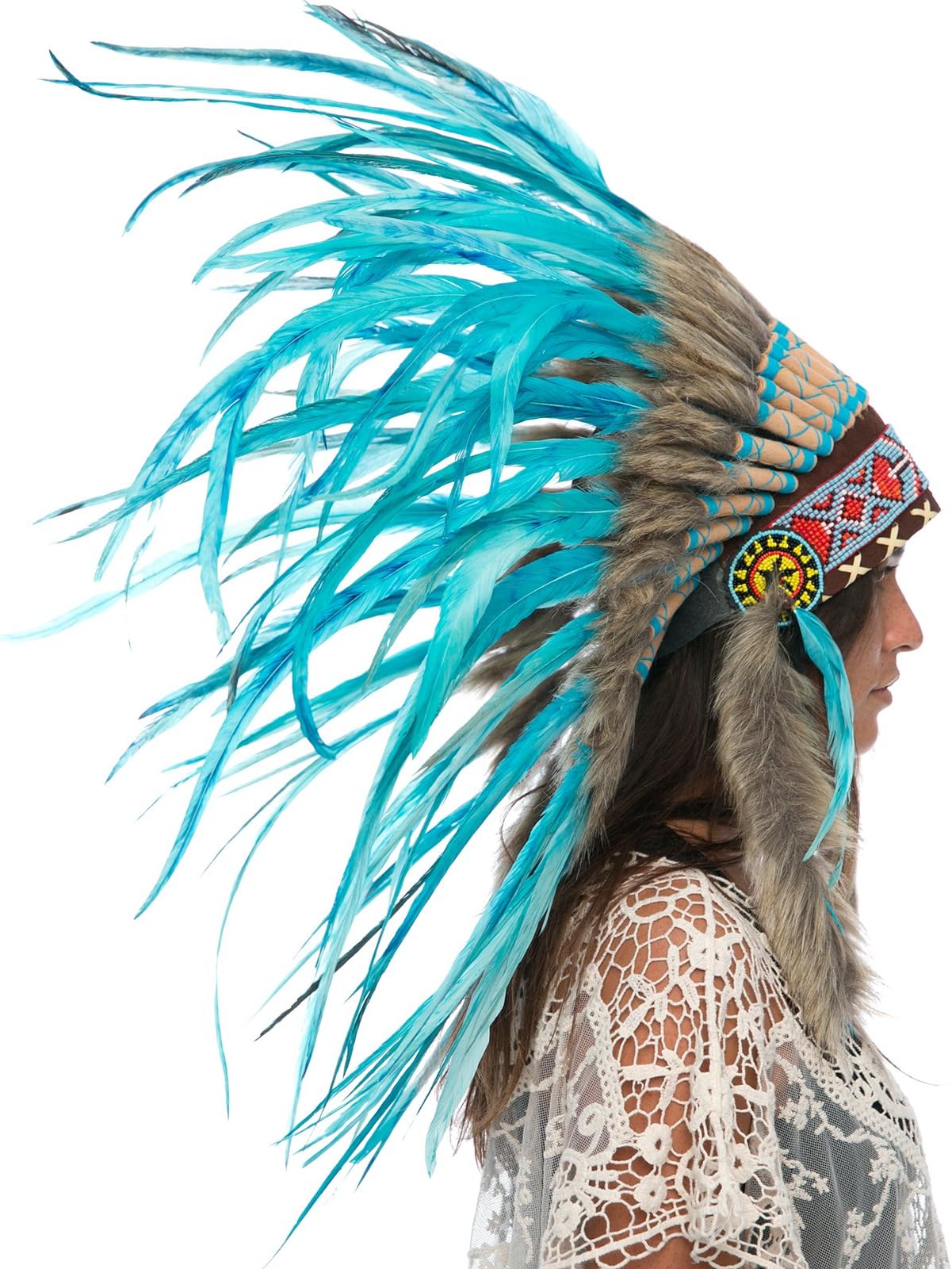 Adjustable! Native American Indian Style Headdress | Many Colors