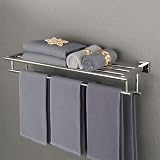 Sayayo 28-Inch Chrome Towel Rail Wall Mounted SUS304 Stainless Steel EGZ8070-C view 3