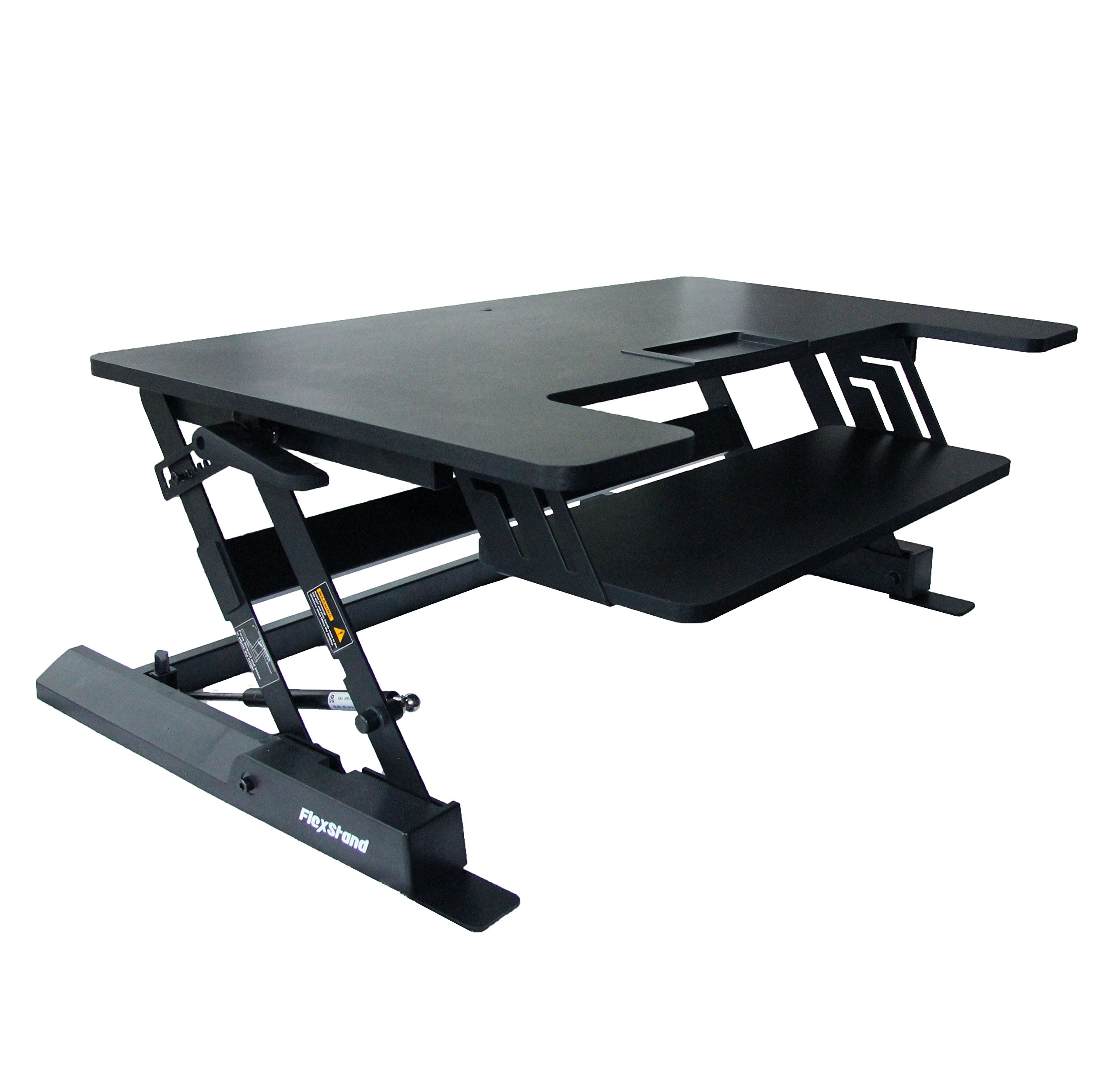 Height Adjustable Elevating Standing Desk Converter, 36" Wide Stand Up