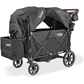 Larktale Caravan V3 Wagon Stroller for 2 Kids, Byron Black