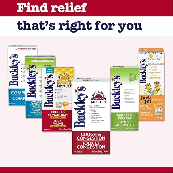BUCKLEY COMPLETE MUCUS RELIEF 250ML SIZE